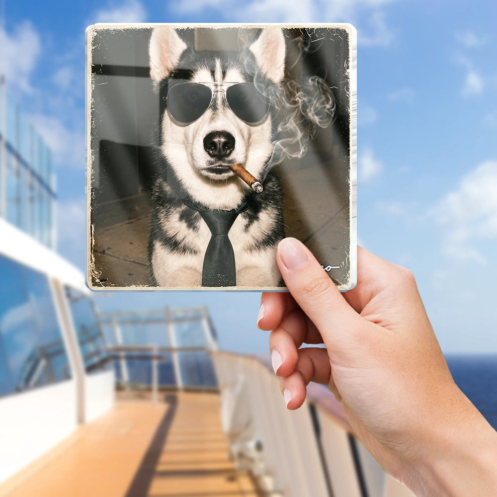 Custom Photo Cool Street Pet Pet Portrait - Personalized Acrylic Magnet - Custom Photo Cool Street Pet Pet Portrait - Personalized Acrylic Magnet