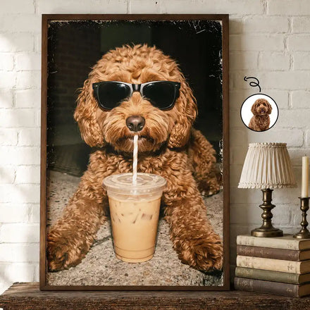 Custom Photo Cool Street Pet Portrait - Personalized Poster