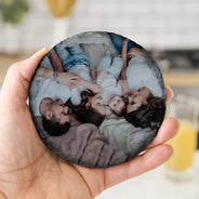Gift For Couples,Gift For Husband,Gift For Wife,Gift For Boyfriend,Gift For Girlfriend,Old Couples,Happy,Family,Pet Lovers,Gift For Bestie - Custom Photo Couple Kid Bestie Family Pet - Personalized Slate Coaster