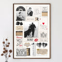 Custom Photo,Gift For Couples,Gift For Husband,Gift For Wife,Gift For Boyfriend,Gift For Girlfriend,Love - Custom Photo Couple Love Journey Matchbox Inspired - Personalized Poster