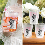 Custom Photo, Gift For Couples, Wedding, Romantic, Dynamic Photo - Custom Photo Couple Married Enggaged - Personalized Frosted Cups