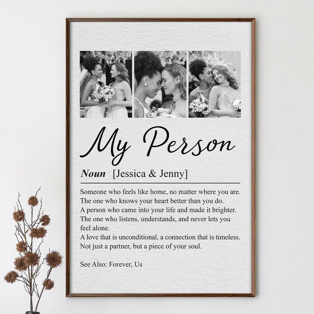 Custom Photo Couple My Person - Personalized Poster