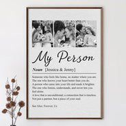 Custom Photo Couple My Person - Personalized Poster