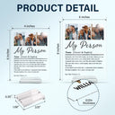 Custom Photo,Gift For Couples,LGBT,Old Couples,Gift For Women,Gift For Men,Gift For Husband,Gift For Wife,Gift For Boyfriend,Gift For Girlfriend,Love - Custom Photo Couple My Person - Personalized Vertical Rectangle Acrylic Plaque