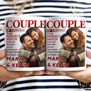 Gift For Couples, Old Couples, Gift For Husband, Gift For Wife, Love, Custom Photo - Custom Photo Couple Of The Year Magazine - Personalized Mug
