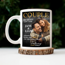 Gift For Couples,Love - Custom Photo Couple Of The Year Magazine Greatest Love Story - Personalized Mug