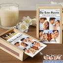 Gift For Couples,Old Couples,Wedding,Wedding Anniversary,Love - Custom Photo Couple Wedding Anniversary - Personalized Wooden Matchbox