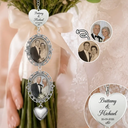 Sentimental, Custom Photo, Gift For Couples, Wedding, Upload Full Photo - Custom Photo Couple Wedding Day - Personalized Wedding Charm