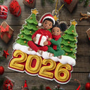 Adorable,Art Design,Christmas,Gift For Kids,Photo - Crochet Doll Effect - Custom Photo Crochet Doll Effect Kids - Personalized Custom Shaped Acrylic Ornament