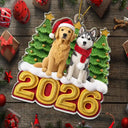 Art Design,Playful,Christmas,Pet Lovers,Photo - Crochet Doll Effect - Custom Photo Crochet Doll Effect Pet Dog Cat - Personalized Custom Shaped Acrylic Ornament