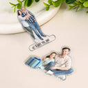 Gift For Husband, Gift For Father, Family, Love - Custom Photo Best Dad Ever - Personalized Acrylic Fridge Magnet