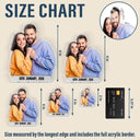 Gift For Couples, Gift For Husband, Gift For Wife, Gift For Boyfriend, Gift For Girlfriend, LGBT, Love, Non-Eng - Custom Photo Happy Couple - Personalized Acrylic Fridge Magnet
