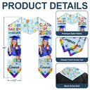 Gift For Kids, Gift For Grandkids, Grandpa - Grandkids, Grandma - Grandkids, Graduation, Happy - Custom Photo Cute Graduation Kid Rainbow - Personalized Kid Graduation Stole