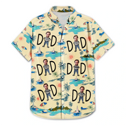 Gift For Husband, Gift For Yourself, Gift For Men, Gift For Father, Custom Photo, Funny - Custom Photo Dad Stance - Personalized Hawaiian Shirt