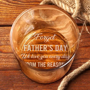 Gift For Father,Gift For Grandpa - Custom Photo Dad We Love You Every Day - Personalized Engraved Whiskey Glass