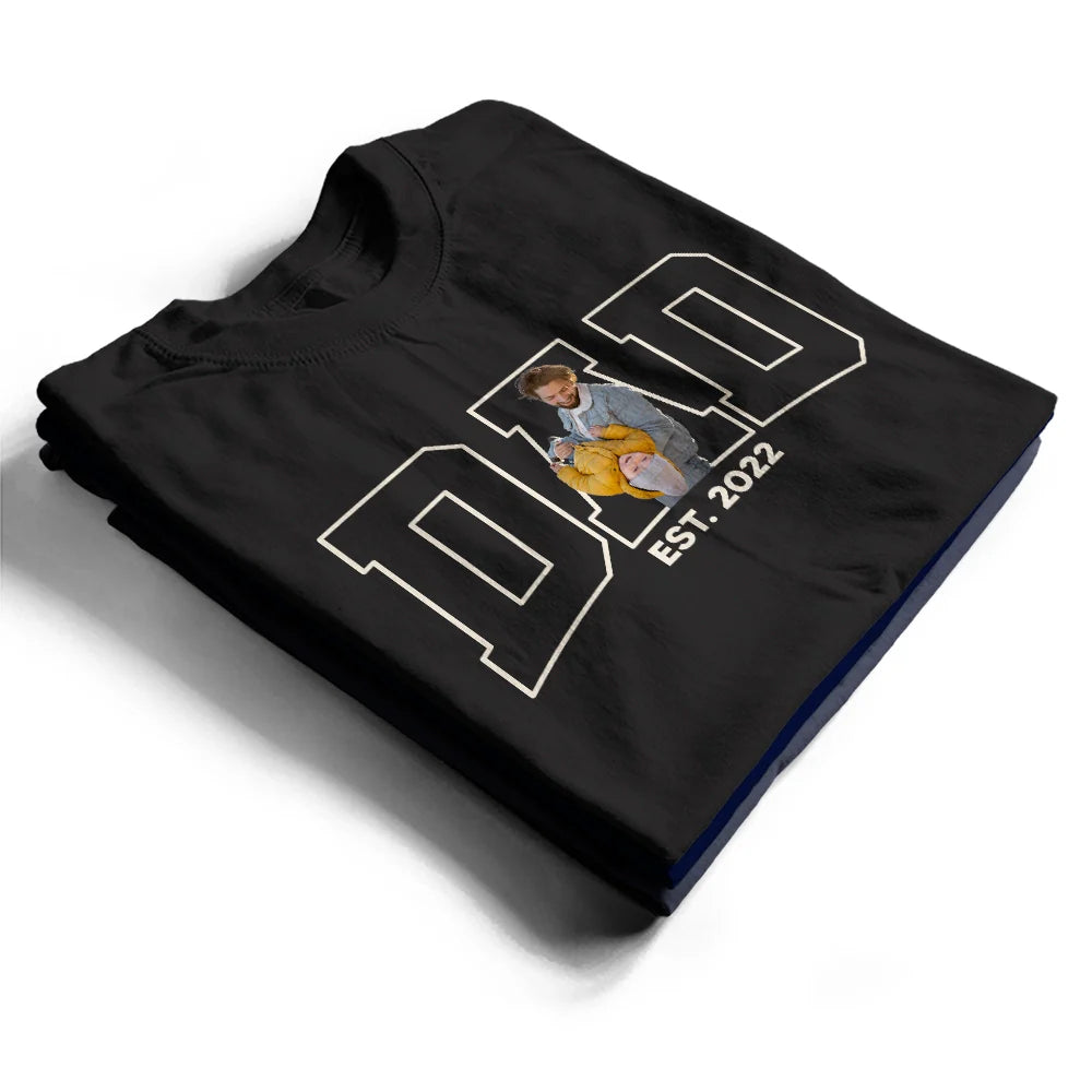 Gift For Yourself, Gift For Men, Gift For Grandpa, Grandpa - Grandkids, Gift For Father, Dad - Daughters (Adult), Dad - Daughters (Young), Dad - Sons, Dad - Children, New Dad, Happy - Custom Photo Dada Dad Grandpa - Personalized T Shirt