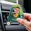 Gift For Grandpa,Gift For Father,Custom Photo,Funny - Custom Photo Drive Safe Daddy Grandpa Fun Little Kid - Personalized Acrylic Car Vent Clip