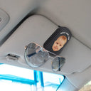 Custom Photo Drive Safe Get Home Daddy, Papa, Husband - Personalized Sunglasses Holder For Car Visor