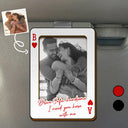 Gift For Couples,Gift For Husband,Gift For Wife,Gift For Boyfriend,Gift For Girlfriend,Love,Custom Photo - Custom Photo Drive Safe Handsome Playing Card - Personalized Custom Shaped Car Visor Clip