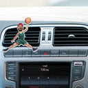 Custom Photo Drive Safe Have Fun Basketball Players - Personalized Acrylic Car Vent Clip