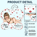 Gift For Couples,Old Couples,Funny,Gift For Husband,Gift For Wife - Custom Photo Drive Safe I F*cking Love You Funny - Personalized Acrylic Car Hanger