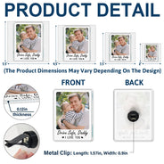 Gift For Couples, Gift For Husband, Gift For Wife, Gift For Boyfriend, Gift For Girlfriend, Love, Custom Photo - Custom Photo Drive Safe I Love You - Personalized Acrylic Car Vent Clip