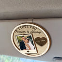 Gift For Couples, Gift For Wife, Gift For Girlfriend, Gift For Women, Love, Old Couples - Custom Photo Drive Safe I Love You Couples Vintage - Personalized Custom Shaped Car Visor Clip