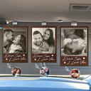 Gift For Couples,Gift For Wife,Gift For Girlfriend,Love,Gift For Women,Gift For Husband,Gift For Boyfriend - Custom Photo Drive Safe I Love You Couples Wooden Card - Personalized Custom Shaped Car Visor Clip