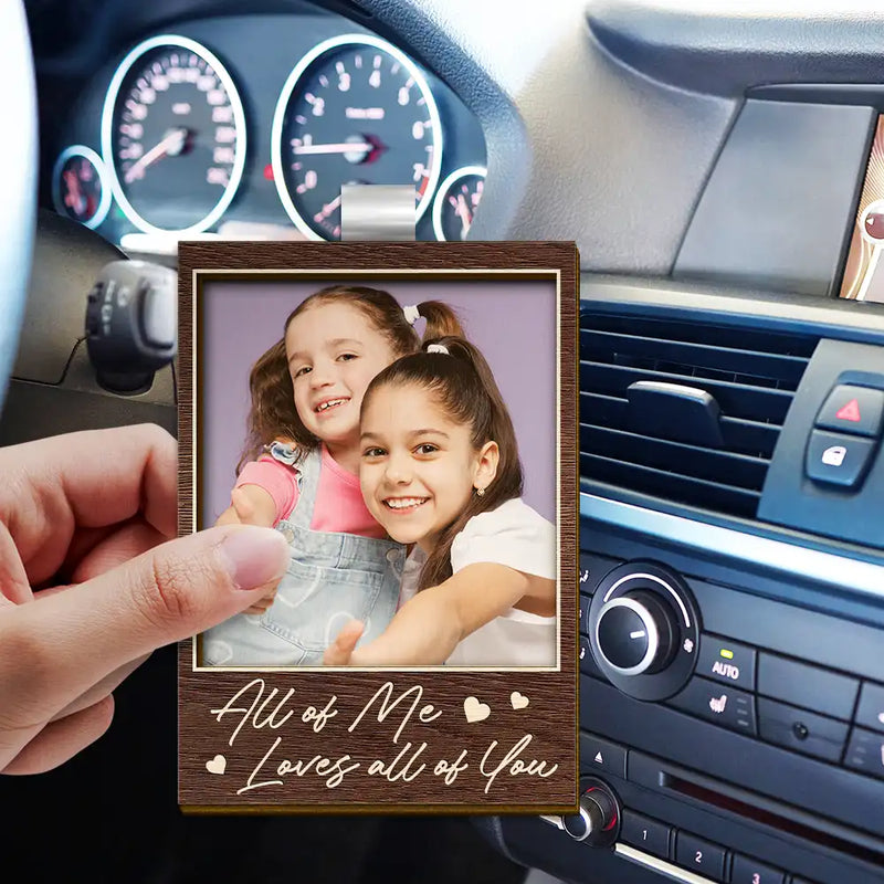 Gift For Couples,Gift For Wife,Gift For Girlfriend,Love,Gift For Women,Gift For Husband,Gift For Boyfriend - Custom Photo Drive Safe I Love You Couples Wooden Card - Personalized Custom Shaped Car Visor Clip