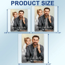 Gift For Father,Gift For Mother,Happy,Custom Photo - Custom Photo Drive Safe We Love You Family - Personalized Acrylic Car Hanger