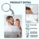 Gift For Father,Gift For Mother,Happy,Custom Photo - Custom Photo Drive Safe We Love You Family - Personalized Acrylic Keychain