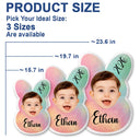 Easter,Happy,Gift For Kids,Parents - Custom Photo Easter Bunny Peeps - Personalized Custom Shaped Pillow