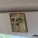 Hunting,Custom Photo,Love,Gift For Couples,Gift For Husband,Gift For Wife,Gift For Boyfriend,Gift For Girlfriend - Custom Photo Enjoy Your Hunt, Be Safe - Personalized Custom Shaped Car Visor Clip