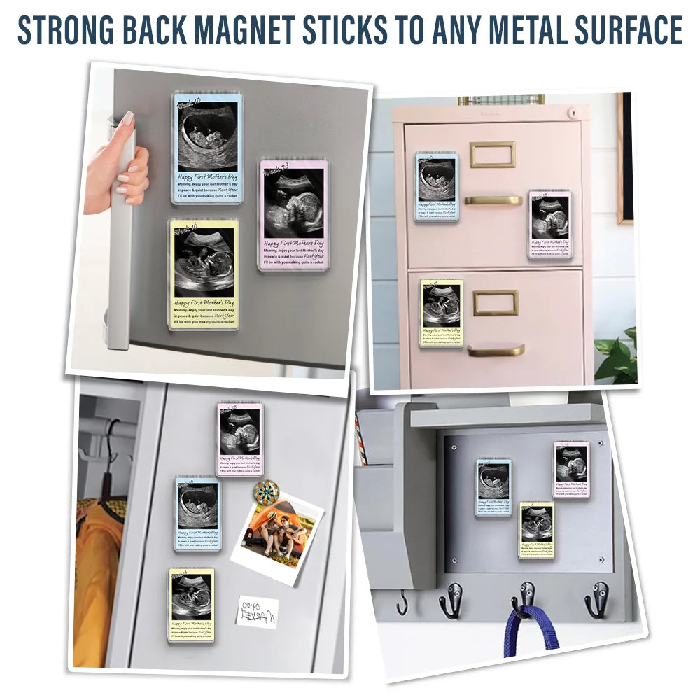 Pregnant Mom,Expecting Dad,Funny,Custom Photo - Custom Photo Enjoy Your Last Mother's Day In Peace And Quiet - Personalized Acrylic Fridge Magnet