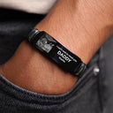 Custom Photo,New baby,New Dad,Gift For Father,Non-Eng,Photo,Adorable - Custom Photo Expecting Dad Now You Can Carry Me Too - Personalized Engraved Bracelet