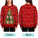 Gift For Couples,Gift For Husband,Gift For Wife,Gift For Boyfriend,Gift For Girlfriend,Parents,Gift For Women,Gift For Yourself,Gift For Men,Gift For Mother,Gift For Grandpa,Gift For Father,Gift For Grandma,Gift For Sibling,Gift For Sisters,Gift For Brothers,Family,Gift For Bestie,Gifts For Colleagues,Funny,Christmas - Custom Photo Family And Friends On Christmas Tree - Personalized Unisex Ugly Sweater