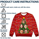 Gift For Couples,Gift For Husband,Gift For Wife,Gift For Boyfriend,Gift For Girlfriend,Parents,Gift For Women,Gift For Yourself,Gift For Men,Gift For Mother,Gift For Grandpa,Gift For Father,Gift For Grandma,Gift For Sibling,Gift For Sisters,Gift For Brothers,Family,Gift For Bestie,Gifts For Colleagues,Funny,Christmas - Custom Photo Family And Friends On Christmas Tree - Personalized Unisex Ugly Sweater