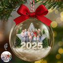 Christmas,Family,Gift For Sibling,Happy - Custom Photo Family Siblings Best Friends Makes Christmas Truly Bright - Personalized 3D Acrylic Ball Ornament