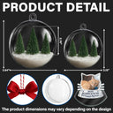 Sentimental,Christmas,Custom Photo,Pet Lovers,Memorial,Upload Full Photo - Custom Photo Forever In My Heart Pet Memorial - Personalized 3D Acrylic Ball Ornament