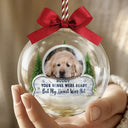Sentimental,Christmas,Custom Photo,Pet Lovers,Memorial,Upload Full Photo - Custom Photo Forever In My Heart Pet Memorial - Personalized 3D Acrylic Ball Ornament