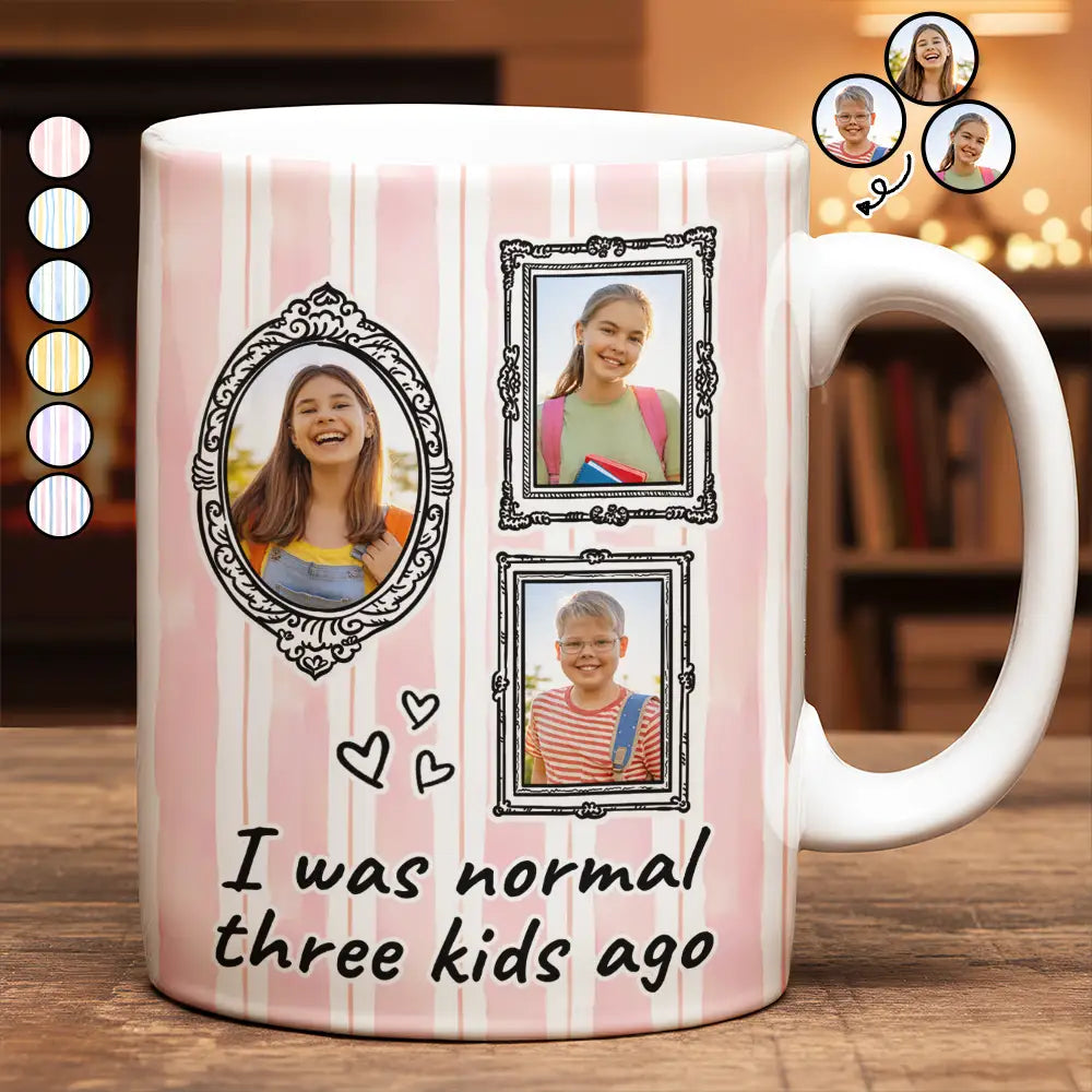 Custom Photo Frames Normal Mom - Personalized White Edge-to-Edge Mug