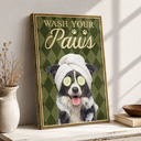 Custom Photo,Art Design,Pet Lovers,Humorous,Photo - Funny Bathroom Pet  - Custom Photo Funny Bathroom Pet Nice Butt Toilet Dog Cat - Personalized Poster
