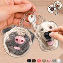 Art Design, Humorous, Custom Photo, Dog Lovers, Pet Lovers, Photo - Squishy Dog Nose - Custom Photo Funny Dog Nose - Personalized Squishy Acrylic Keychain