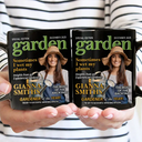 Gardening,Gift For Women,Gift For Men,Happy,Custom Photo - Custom Photo Garden Magazine - Personalized Mug