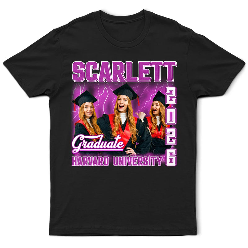 Graduation,Gift For Yourself,Gift For Women,Gift For Men - Custom Photo Graduation Congratulations - Personalized T Shirt