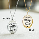 Graduation,Gift For Yourself,Gift For Women,Gift For Men,Memorial,Love - Custom Photo Graduation Walking Beside You Memorial - Personalized Locket Necklace