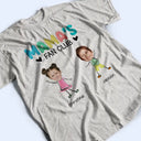 Gift For Grandpa,Gift For Father,Funny,Custom Photo - Custom Photo Grandpa's Fan Club - Personalized T Shirt