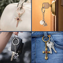 Dad - Daughters (Adult),Dad - Daughters (Young),Dad - Sons,Dad - Children,Dog Dad,Cat Dad,Pet Dad,Gift For Father - Custom Photo Happy Father's Day - Personalized Custom Shaped Photo Projection Keychain