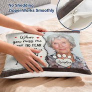 Custom Photo Have No Fear Hug This Pillow - Memorial Gift - Personalized Pillow
