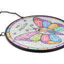 Custom Photo, Gift For Kids, Summer, Adorable, Remove BG Photo - Custom Photo I Am Smart Kind Brave Butterfly Flower Rainbow - Personalized Stained Glass Window Hanging Suncatcher